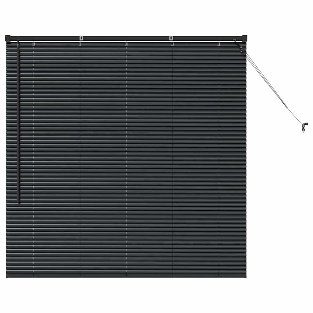 Venecijanski zastore Crna 130 x 130 cm Aluminij