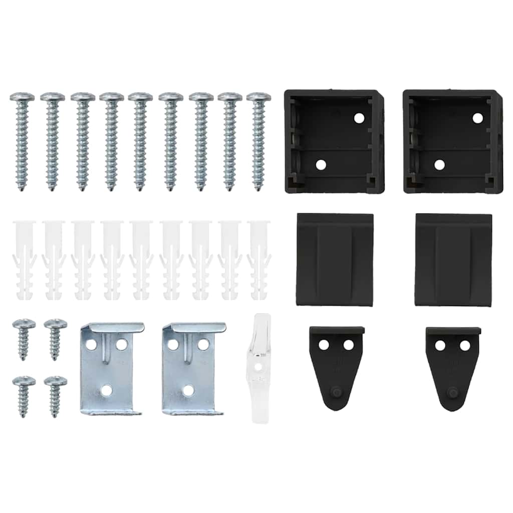 Venecijanski zastore Crna 130 x 135 cm Aluminij