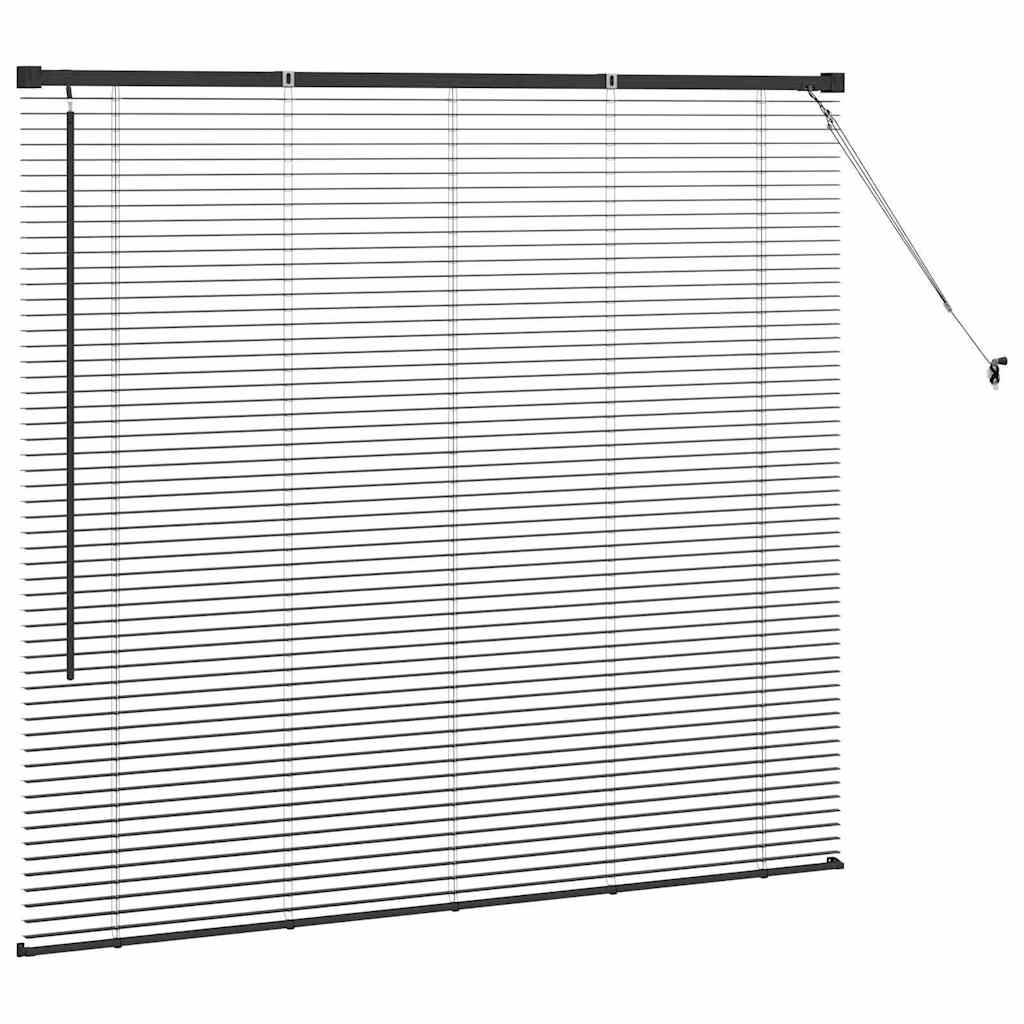 Venecijanski zastore Crna 130 x 140 cm Aluminij