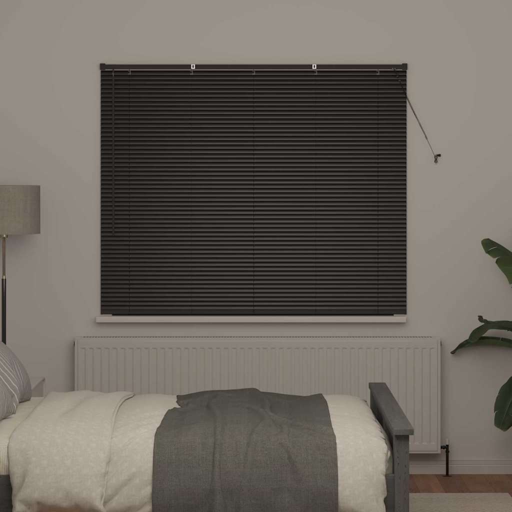 Venecijanski zastore Crna 130 x 155 cm Aluminij