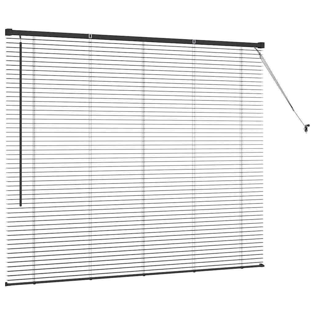 Venecijanski zastore Crna 130 x 155 cm Aluminij