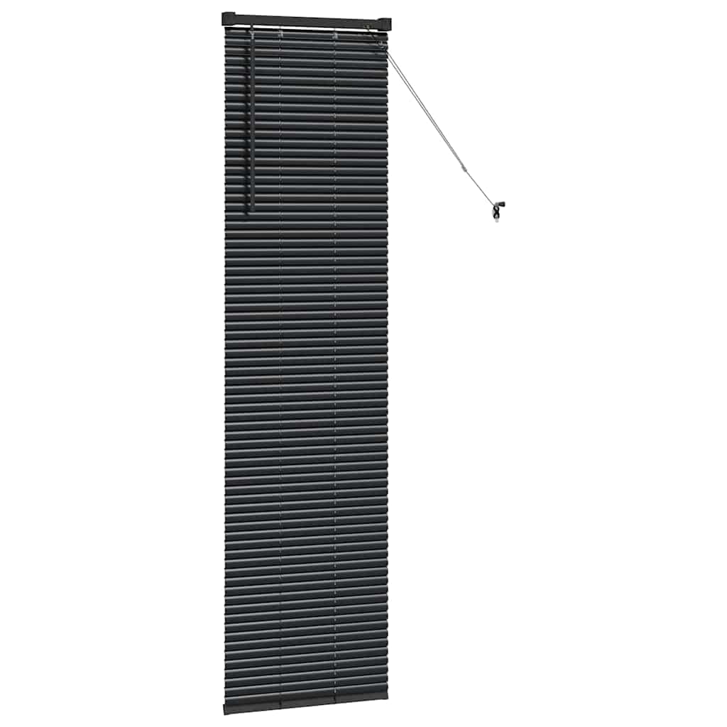 Venecijanski zastore Crna 175 x 50 cm Aluminij
