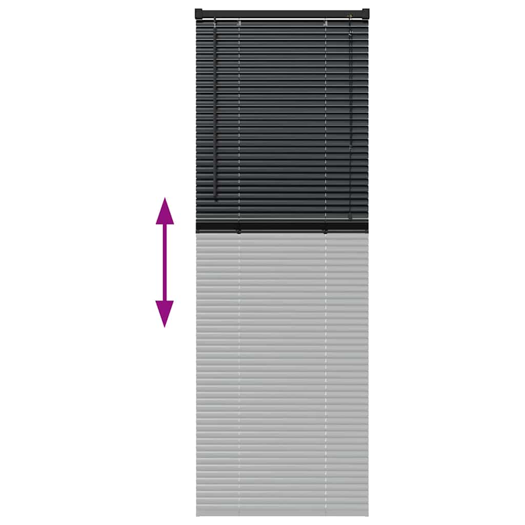 Venecijanski zastore Crna 175 x 60 cm Aluminij