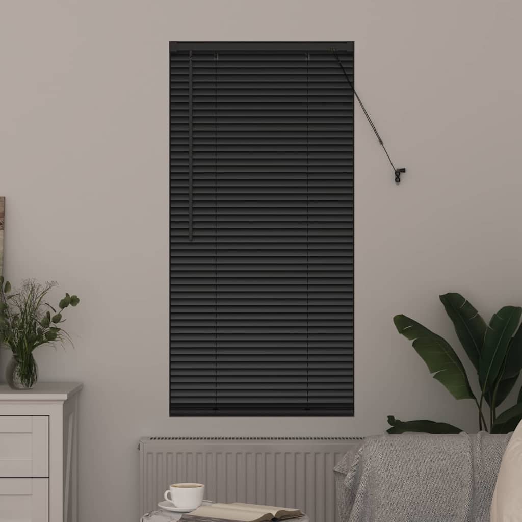 Venecijanski zastore Crna 175 x 65 cm Aluminij