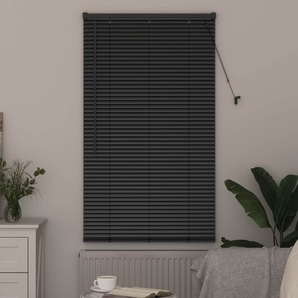 Venecijanski zastore Crna 175 x 70 cm Aluminij