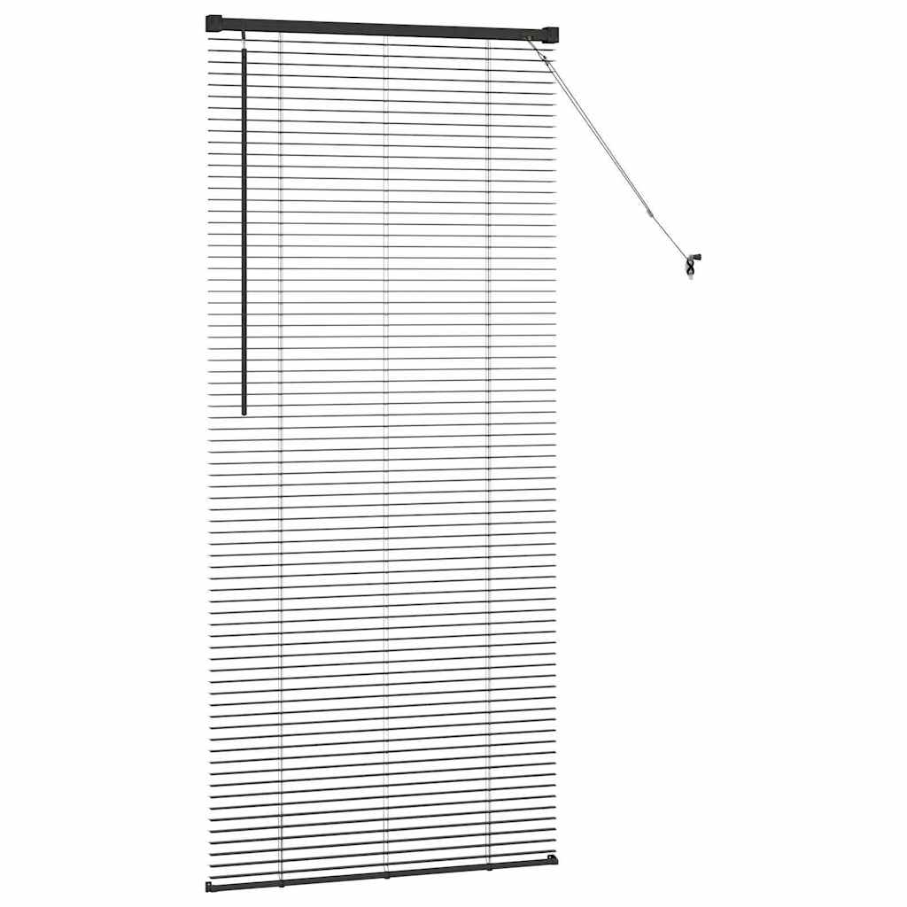 Venecijanski zastore Crna 175 x 75 cm Aluminij