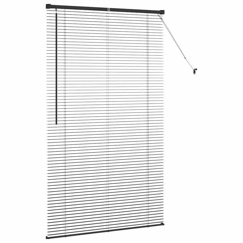 Venecijanski zastore Crna 175 x 105 cm Aluminij