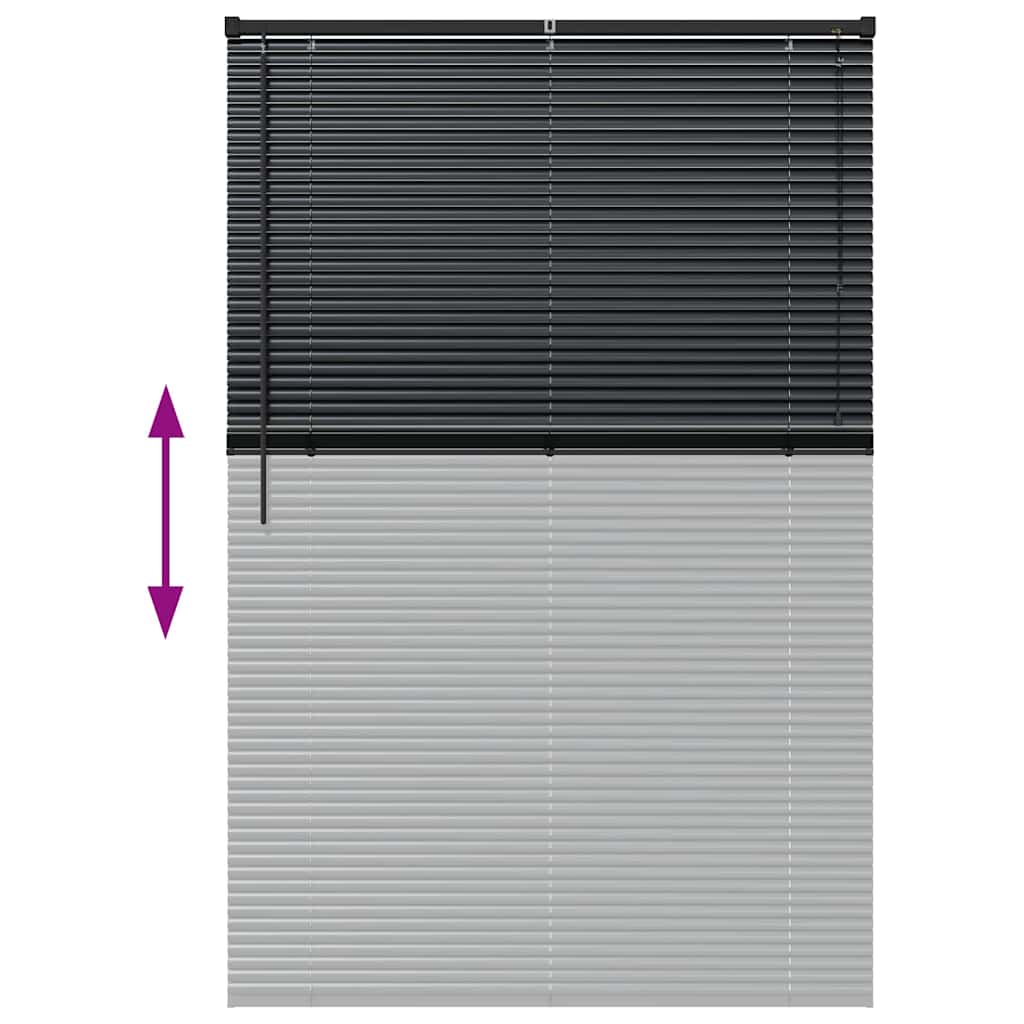 Venecijanski zastore Crna 175 x 115 cm Aluminij