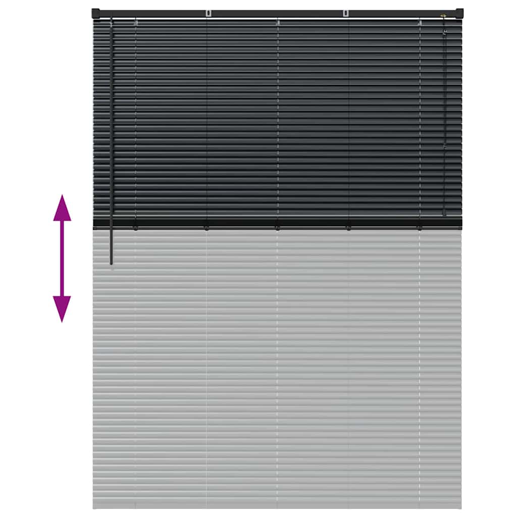 Venecijanski zastore Crna 175 x 135 cm Aluminij