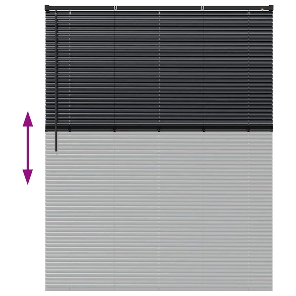 Venecijanski zastore Crna 175 x 140 cm Aluminij