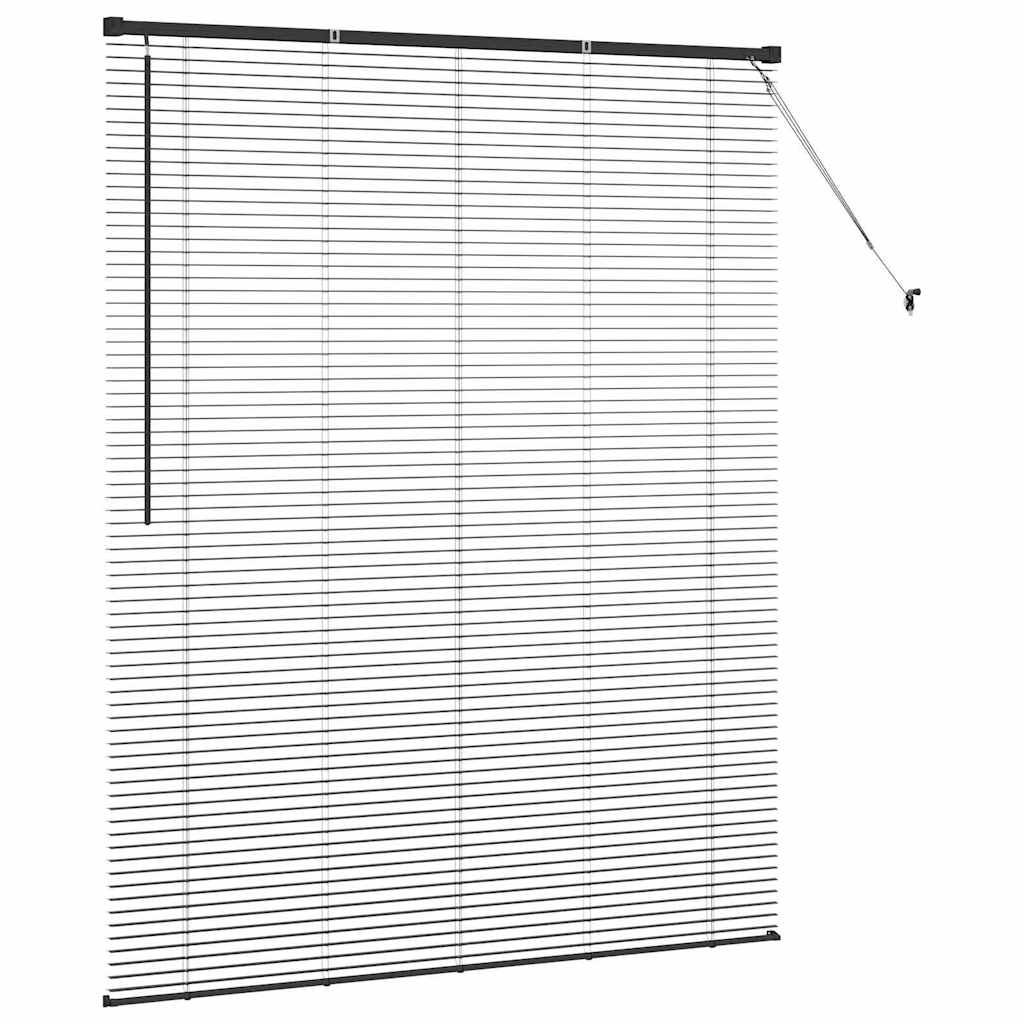 Venecijanski zastore Crna 175 x 150 cm Aluminij