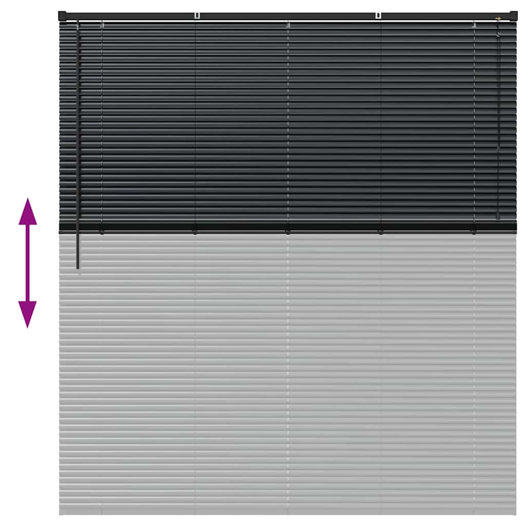 Venecijanski zastore Crna 175 x 160 cm Aluminij