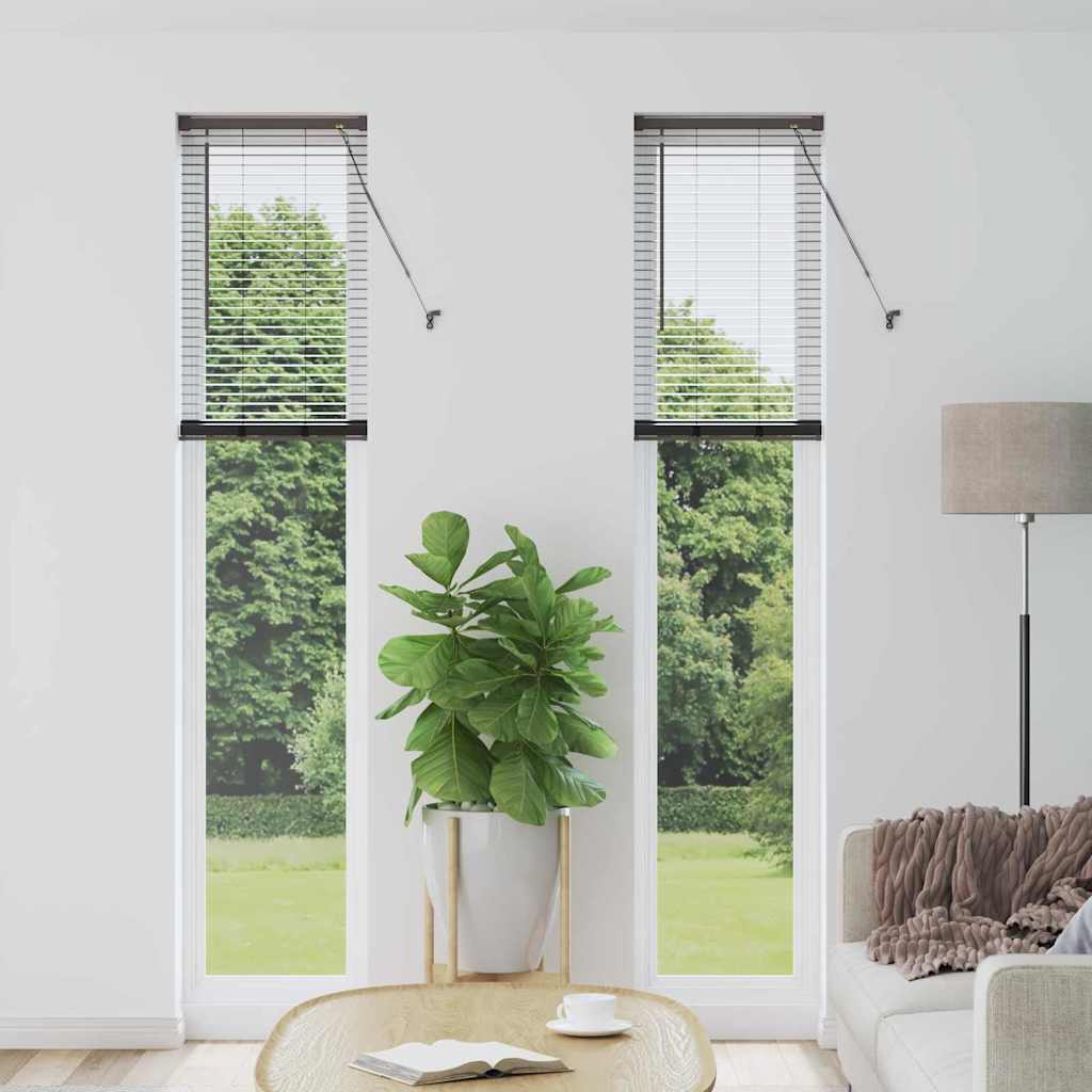 Venecijanski zastore Crna 220 x 40 cm Aluminij