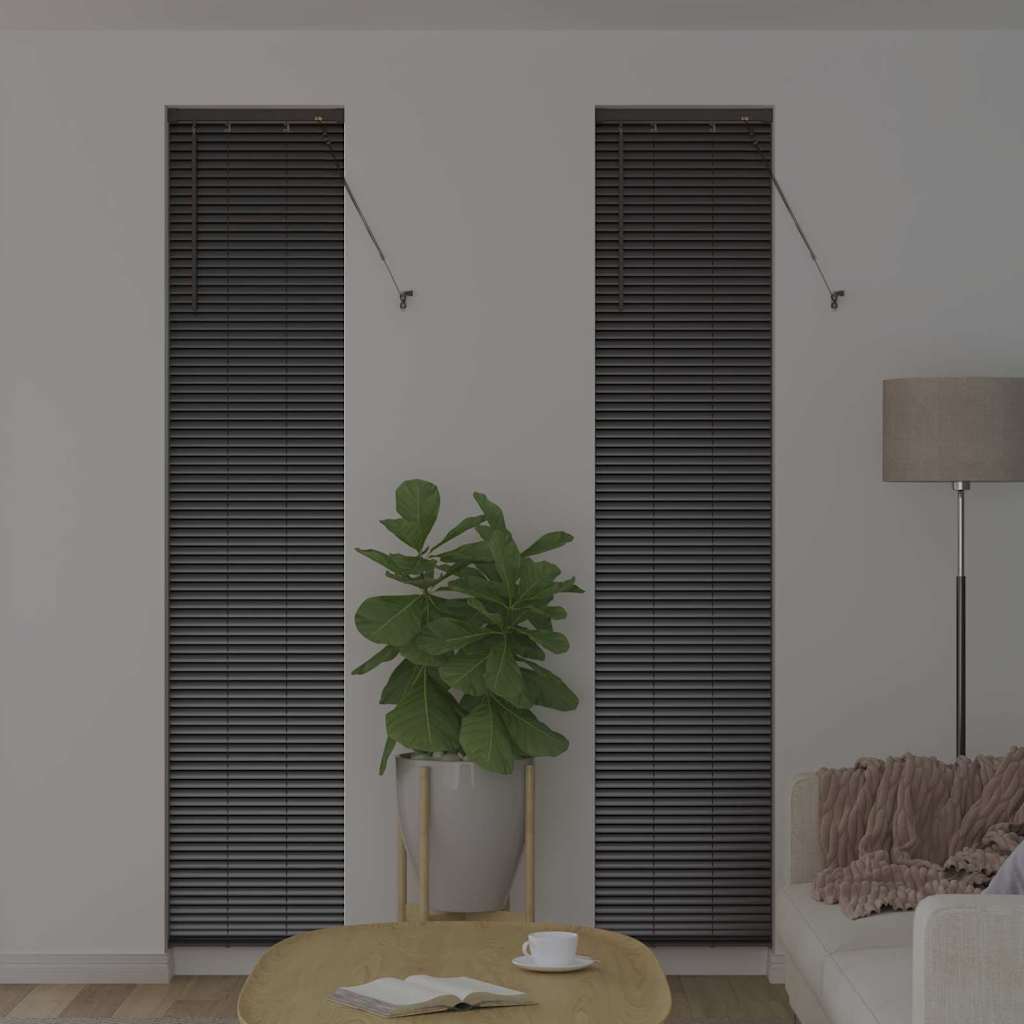 Venecijanski zastore Crna 220 x 40 cm Aluminij