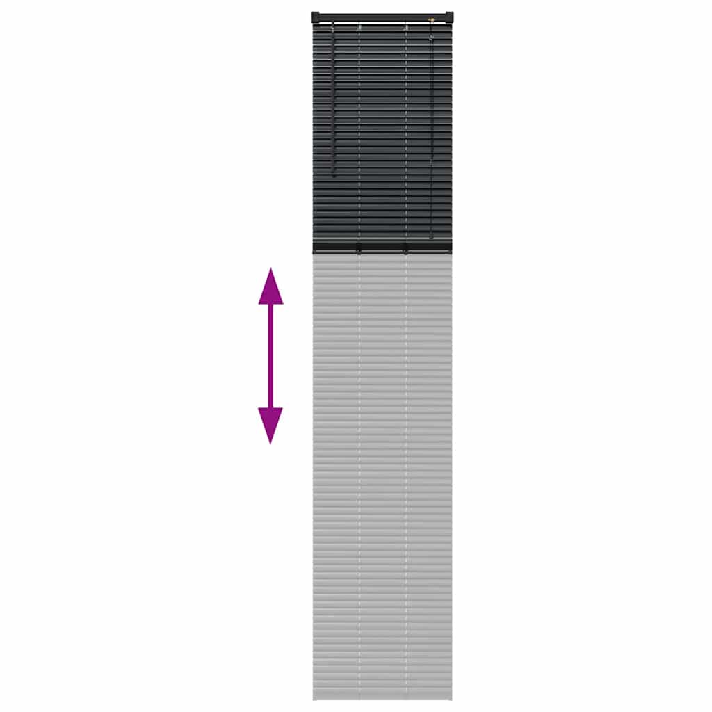Venecijanski zastore Crna 220 x 45 cm Aluminij