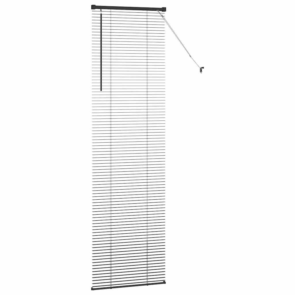 Venecijanski zastore Crna 220 x 60 cm Aluminij