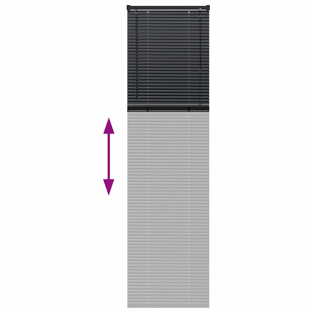 Venecijanski zastore Crna 220 x 60 cm Aluminij