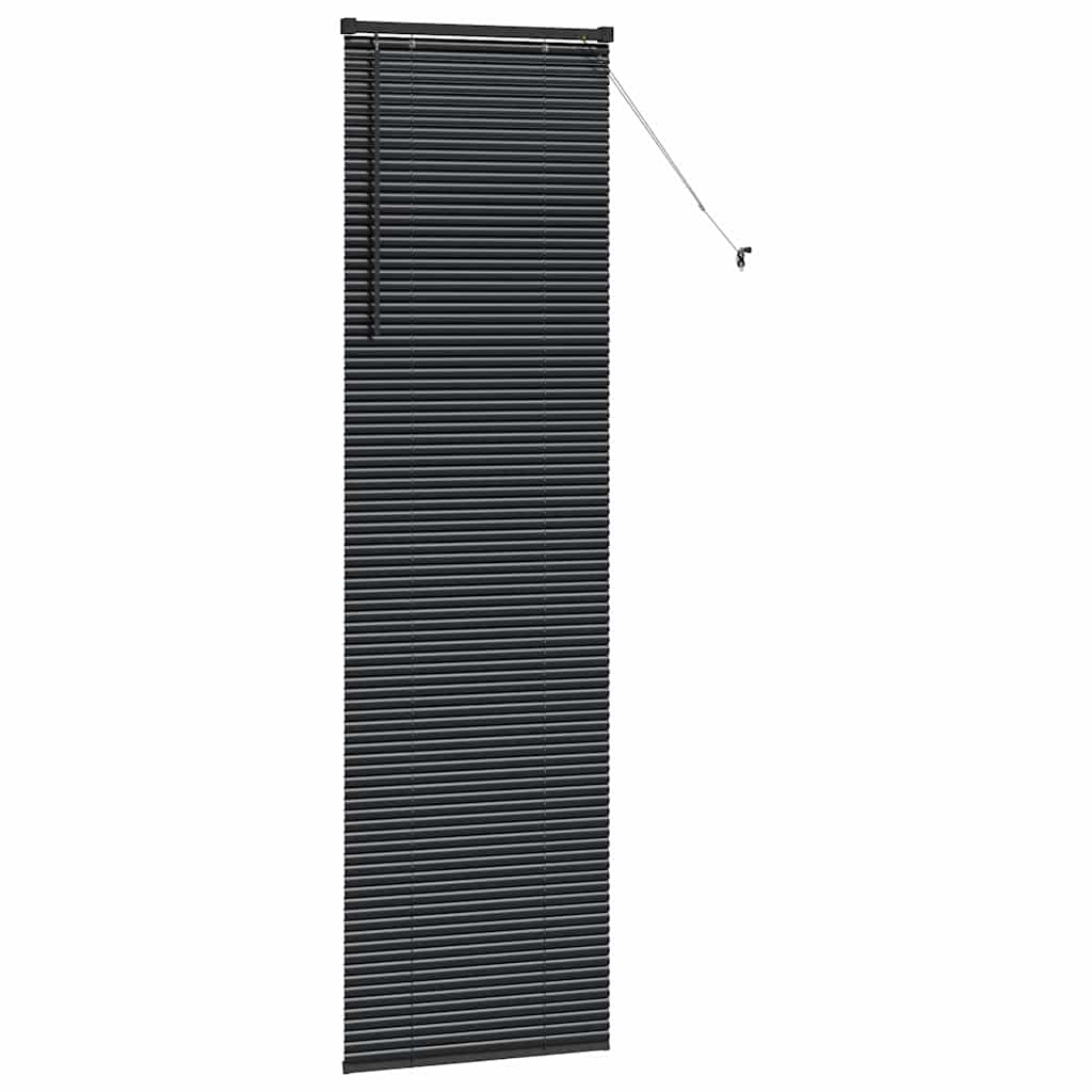 Venecijanski zastore Crna 220 x 65 cm Aluminij