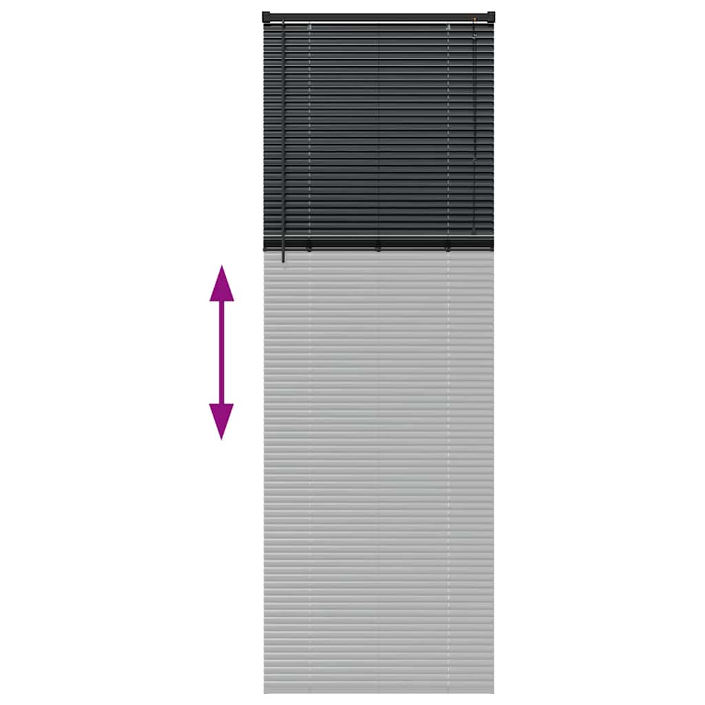 Venecijanski zastore Crna 220 x 70 cm Aluminij