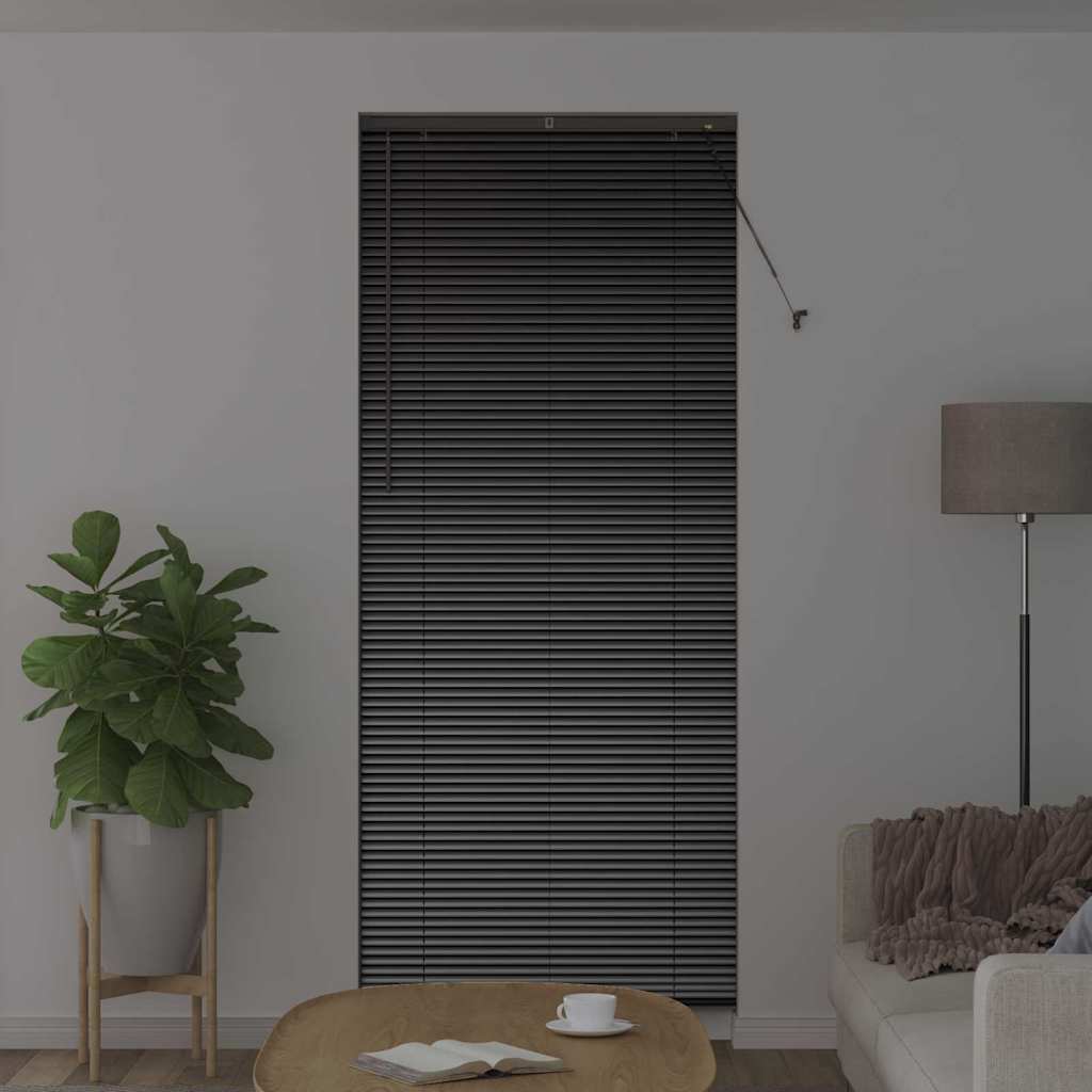 Venecijanski zastore Crna 220 x 90 cm Aluminij