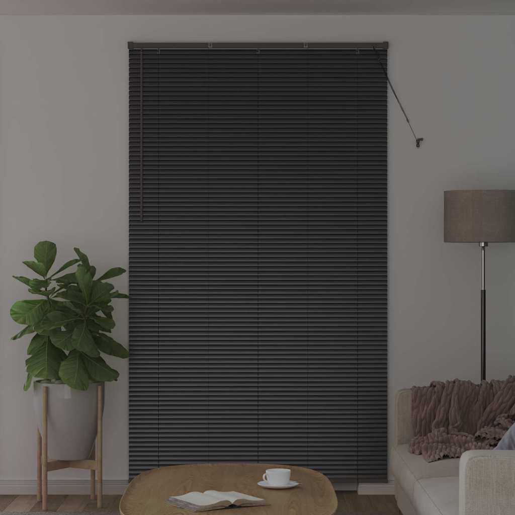 Venecijanski zastore Crna 220 x 135 cm Aluminij
