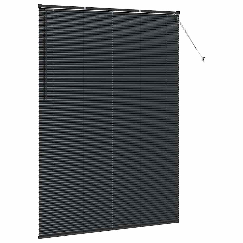 Venecijanski zastore Crna 220 x 160 cm Aluminij