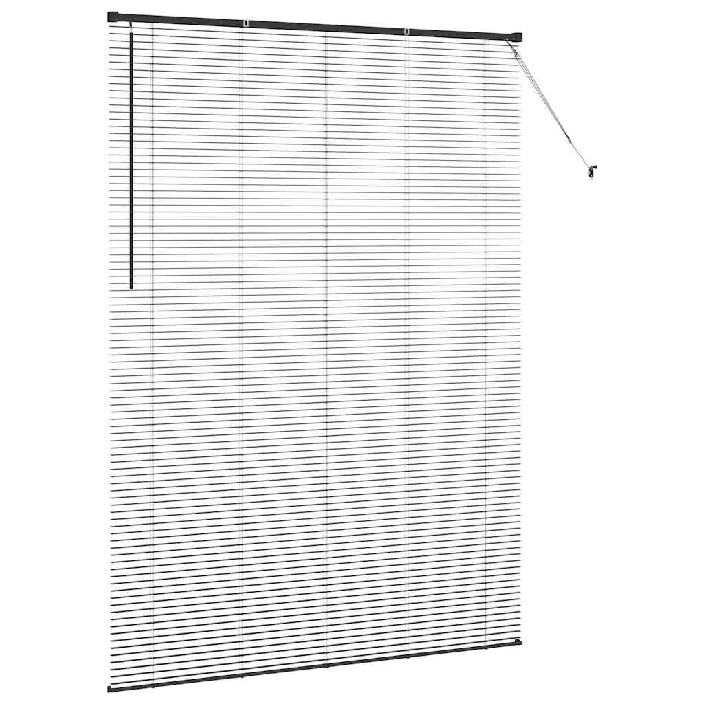 Venecijanski zastore Crna 220 x 160 cm Aluminij