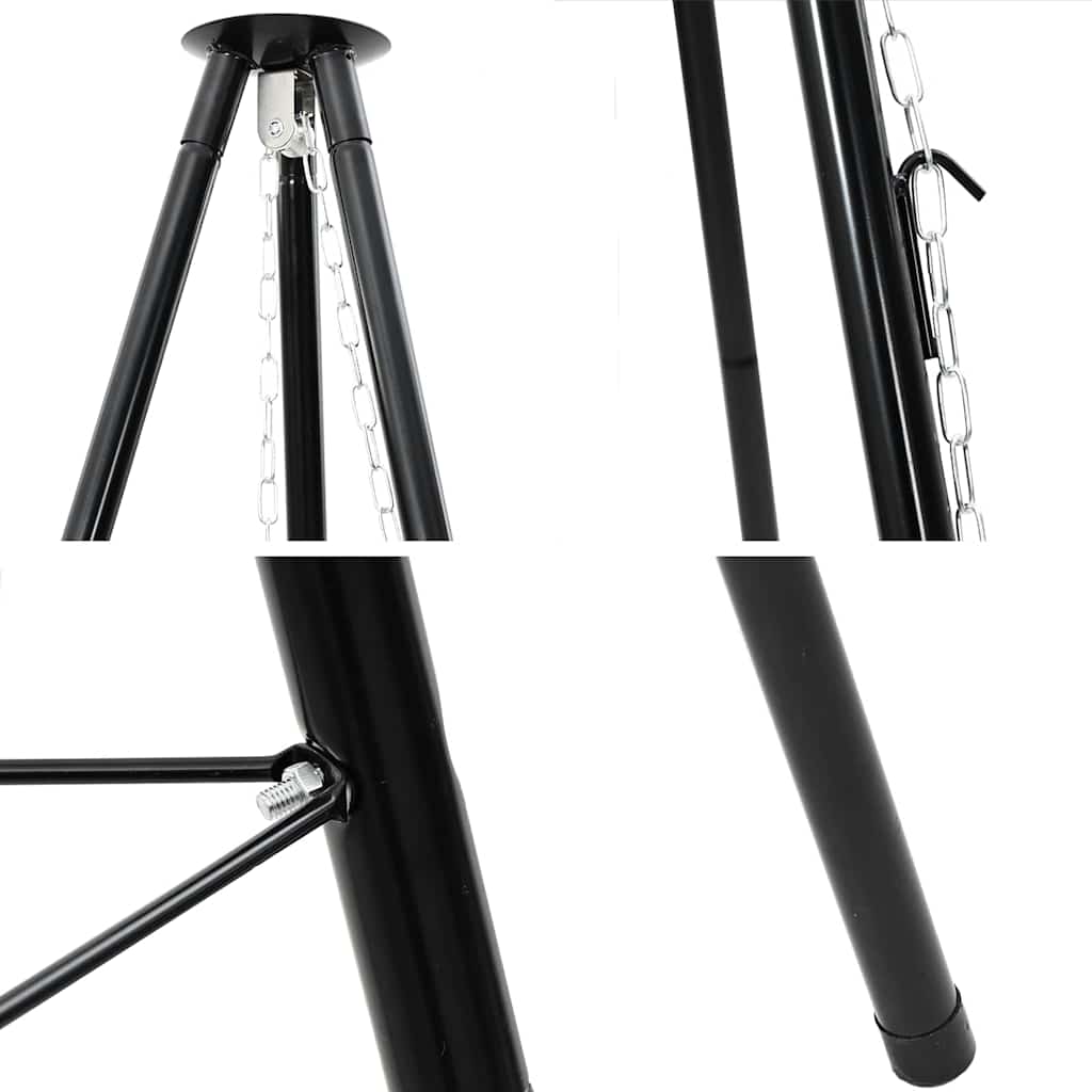 Tripod za logorsku vatru Crna 92 x 92 x 151,5 cm Čelik
