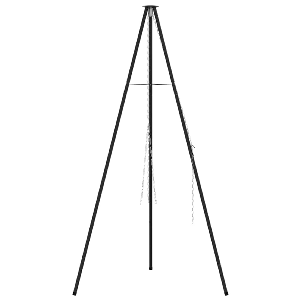 Tripod za logorsku vatru Crna 92 x 92 x 151,5 cm Čelik