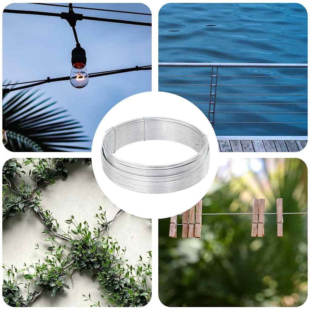 Žica za vezivanje ograde Srebrno 80 m Žica vruće pocinkovana