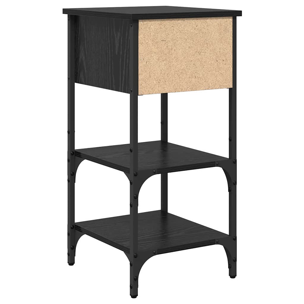 Noćni ormar s ladicama 2 pcs Crni hrast 33.5 x 36 x 70 cm