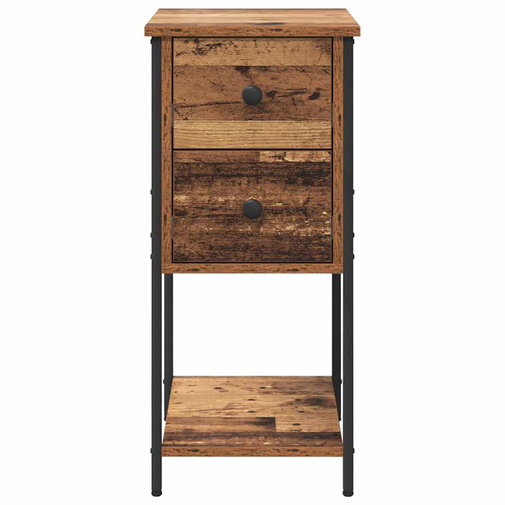 Noćni ormar 2 pcs Staro drvo 32 x 42 x 70 cm Konstruirano drvo