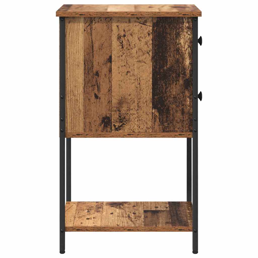 Noćni ormar 2 pcs Staro drvo 32 x 42 x 70 cm Konstruirano drvo