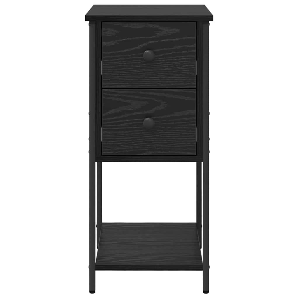 Noćni ormar 2 pcs Crni hrast 32 x 42 x 70 cm Konstruirano drvo