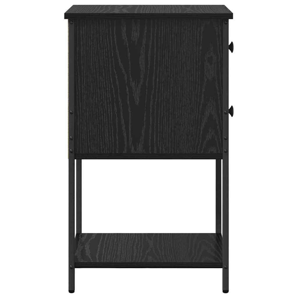 Noćni ormar 2 pcs Crni hrast 32 x 42 x 70 cm Konstruirano drvo