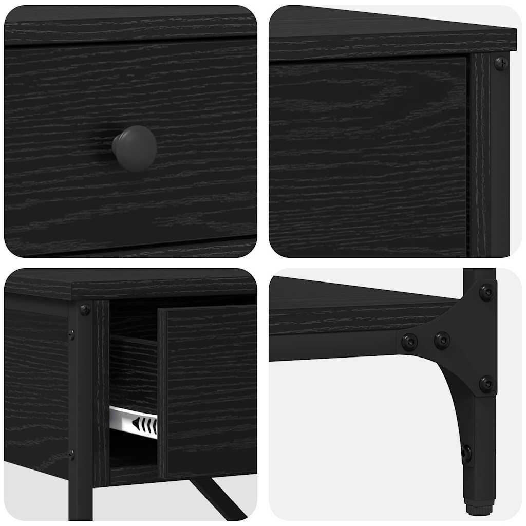 Konzolna stolica Crni hrast 100 x 34,5 x 75 cm boja drva