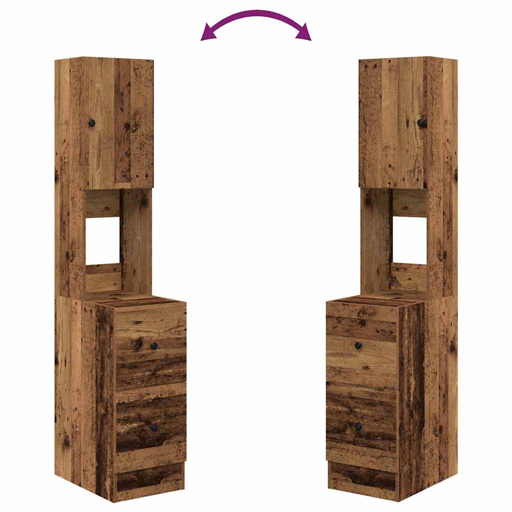 Kuhinjski bufet s ladicama Staro drvo 32 x 50 x 180 cm