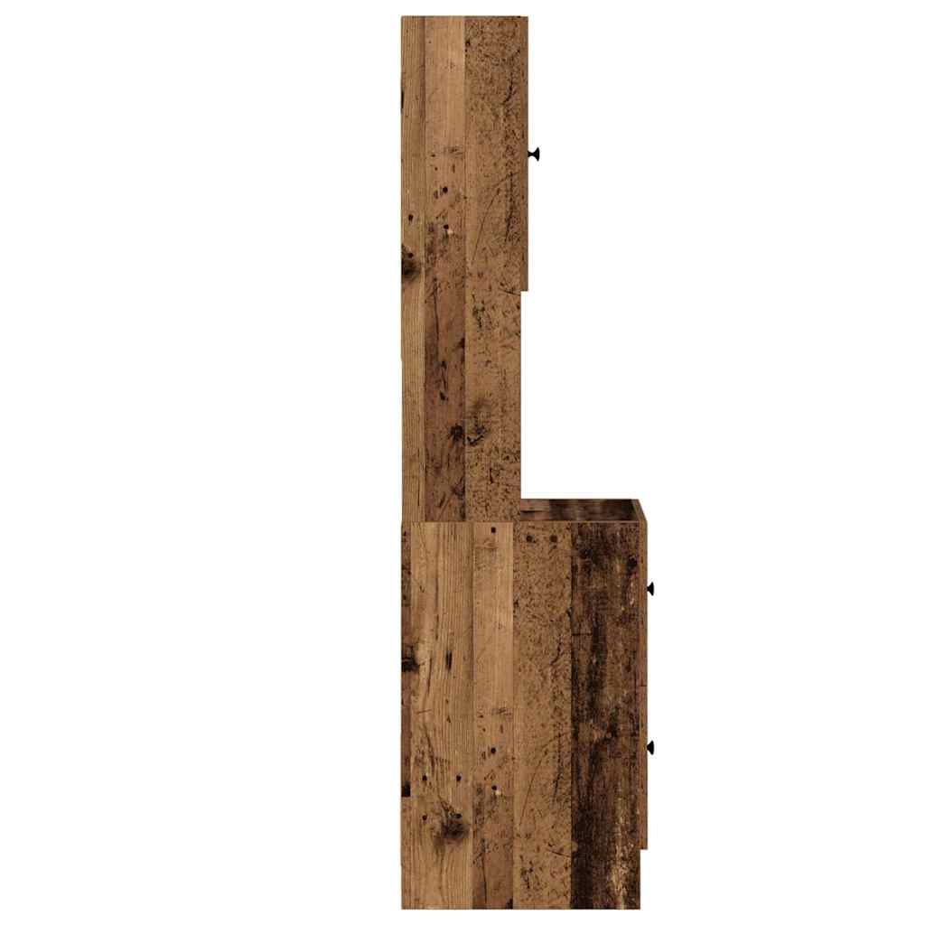 Kuhinjski bufet s ladicama Staro drvo 32 x 50 x 180 cm