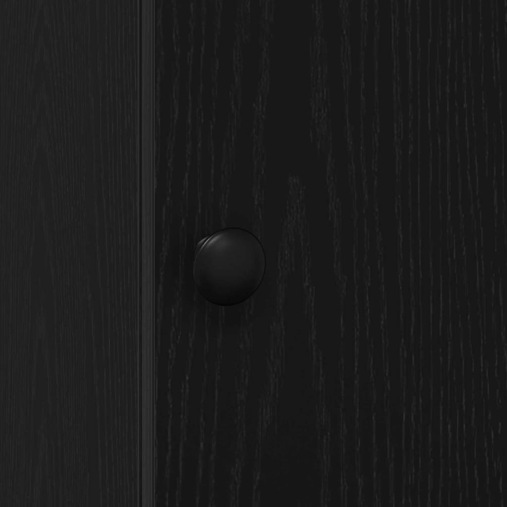 Kuhinjski bufet s ladicama Crni hrast 32 x 50 x 180 cm