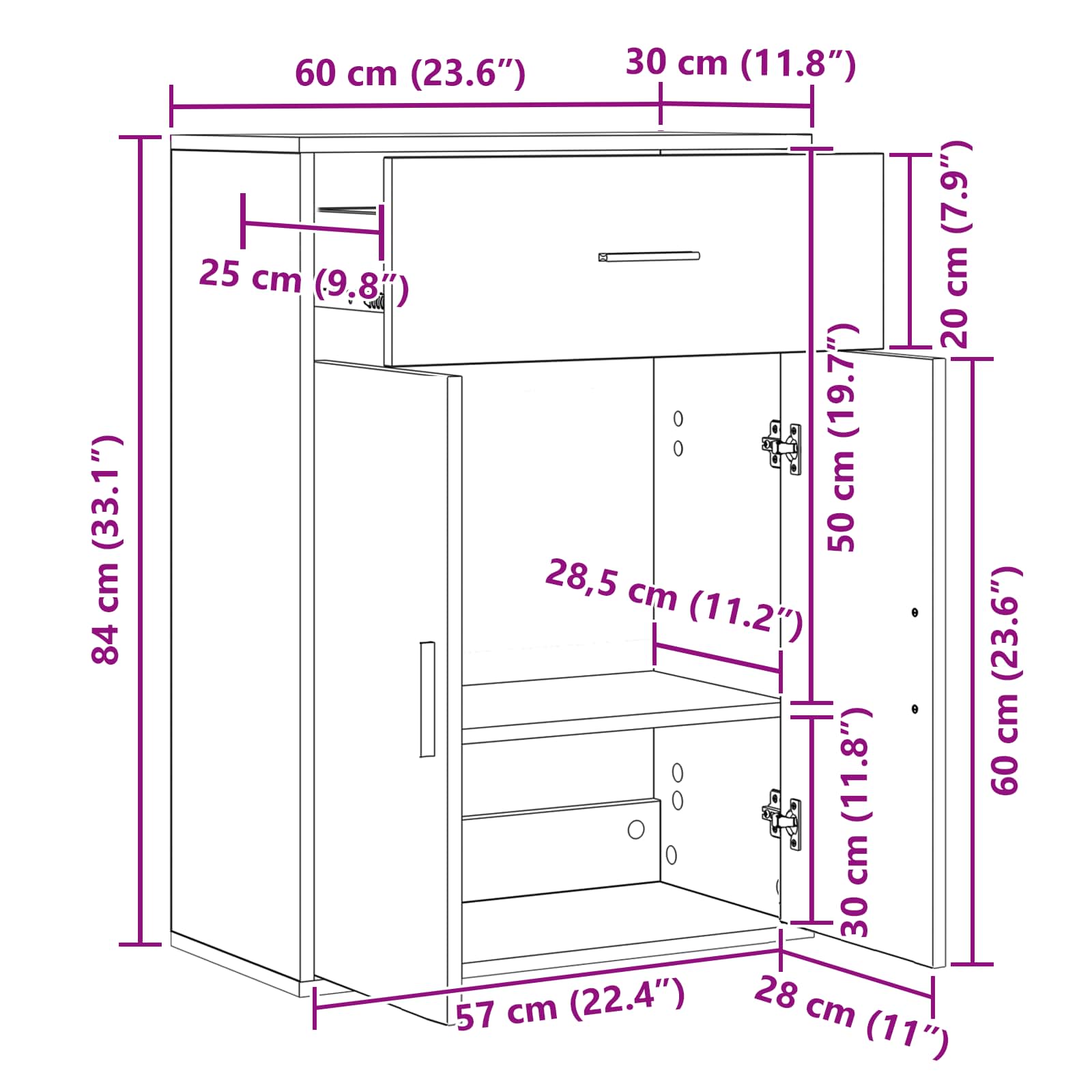 Kreveta s ladicama Staro drvo 60 x 30 x 84 cm Konstruirano drvo