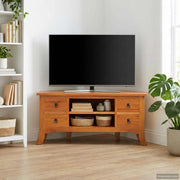 TV ormar Prirodna 100 x 40,5 x 46 cm Čvrsto mahagonijsko drvo