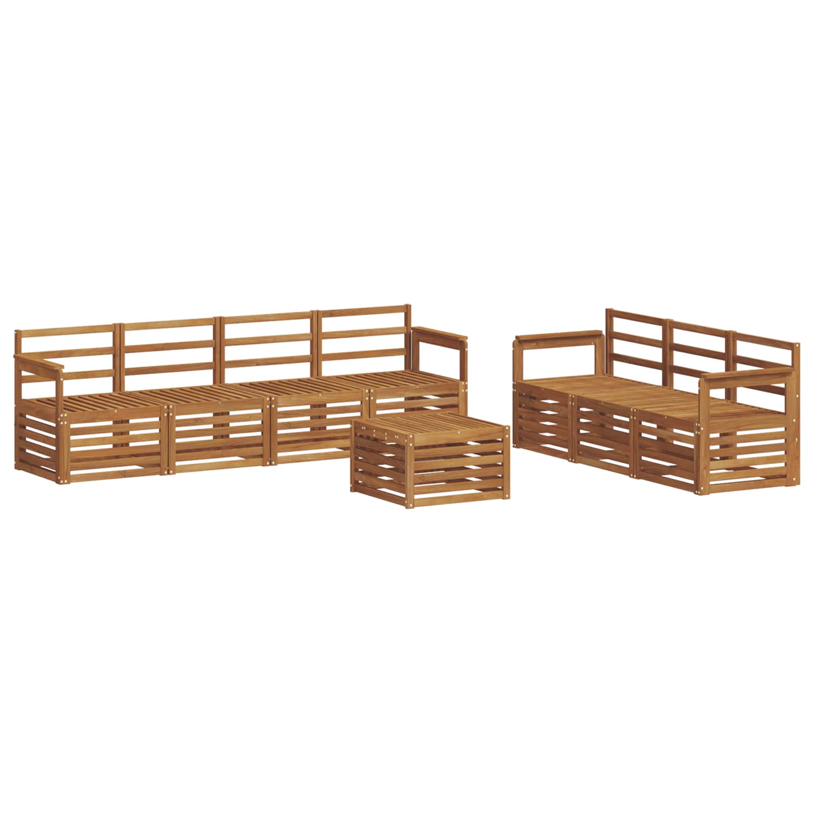 Setovi sofa 8 pcs Prirodna Čvrsto drvo akacije