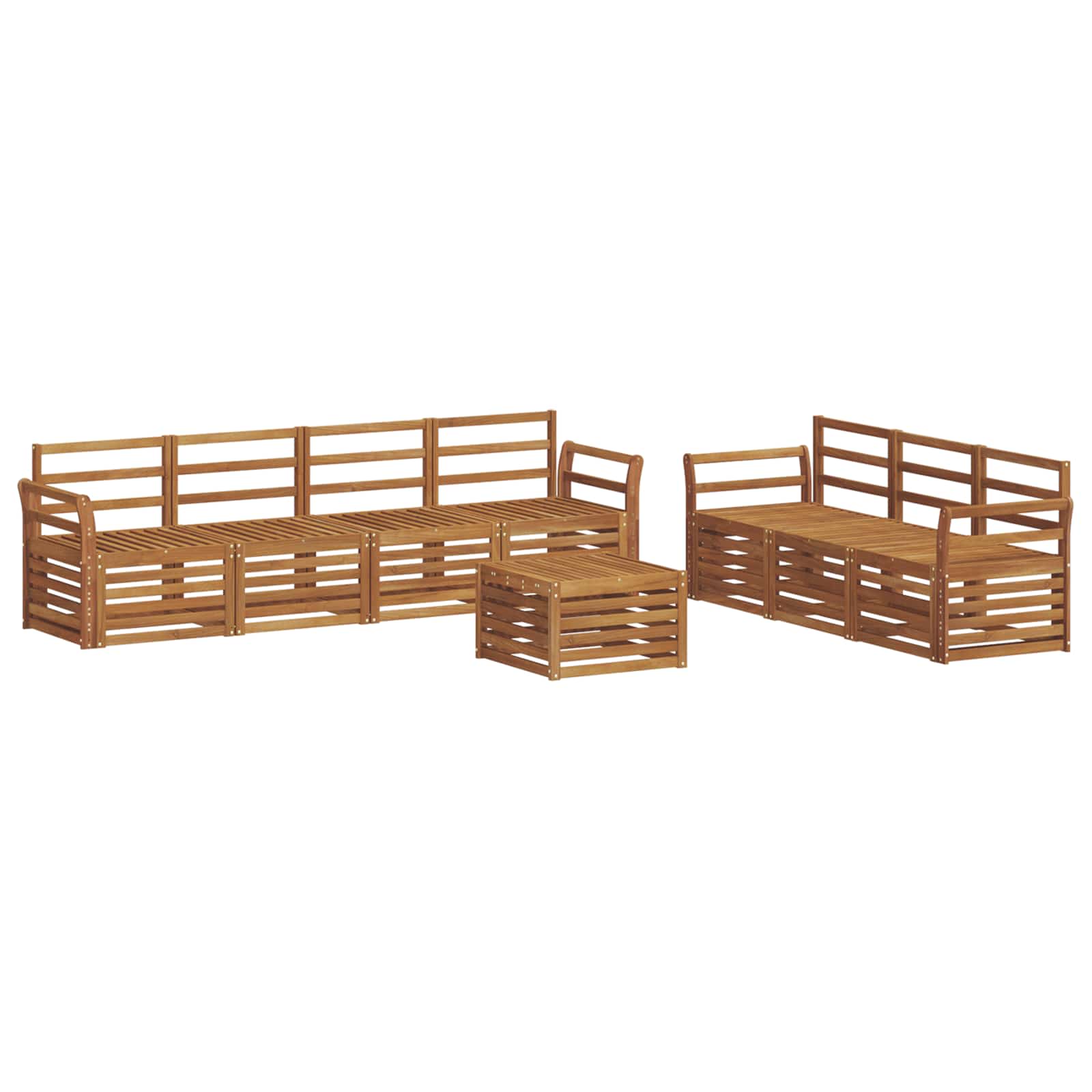 Setovi sofa 8 pcs Prirodna Čvrsto drvo akacije