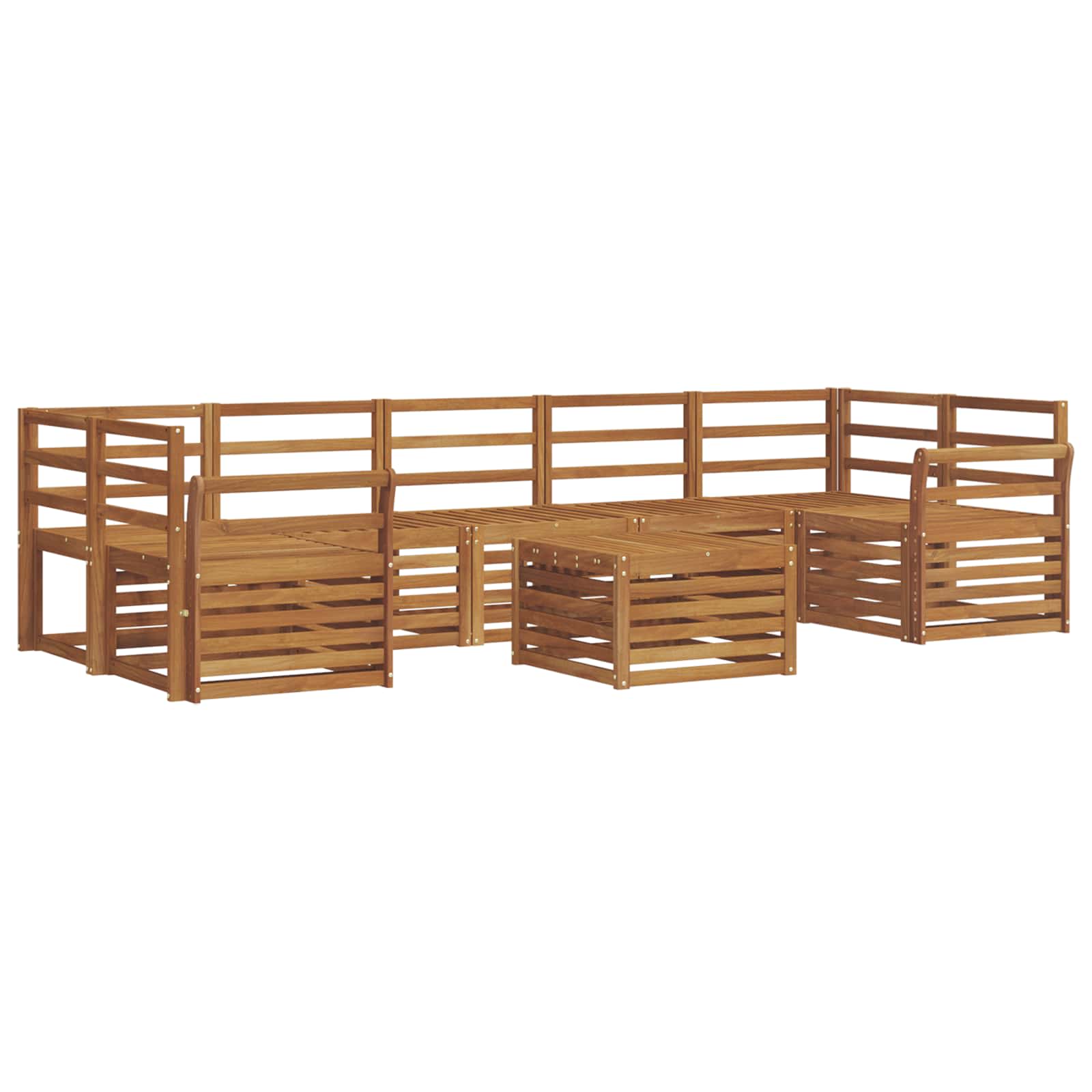 Setovi sofa 8 pcs Prirodna Čvrsto drvo akacije