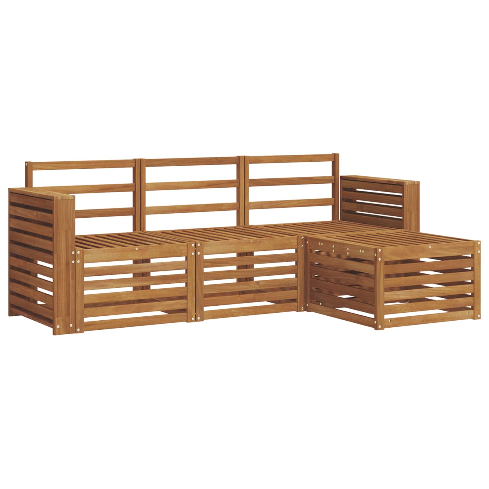 Set vanjskih sofa 4 pcs Prirodna