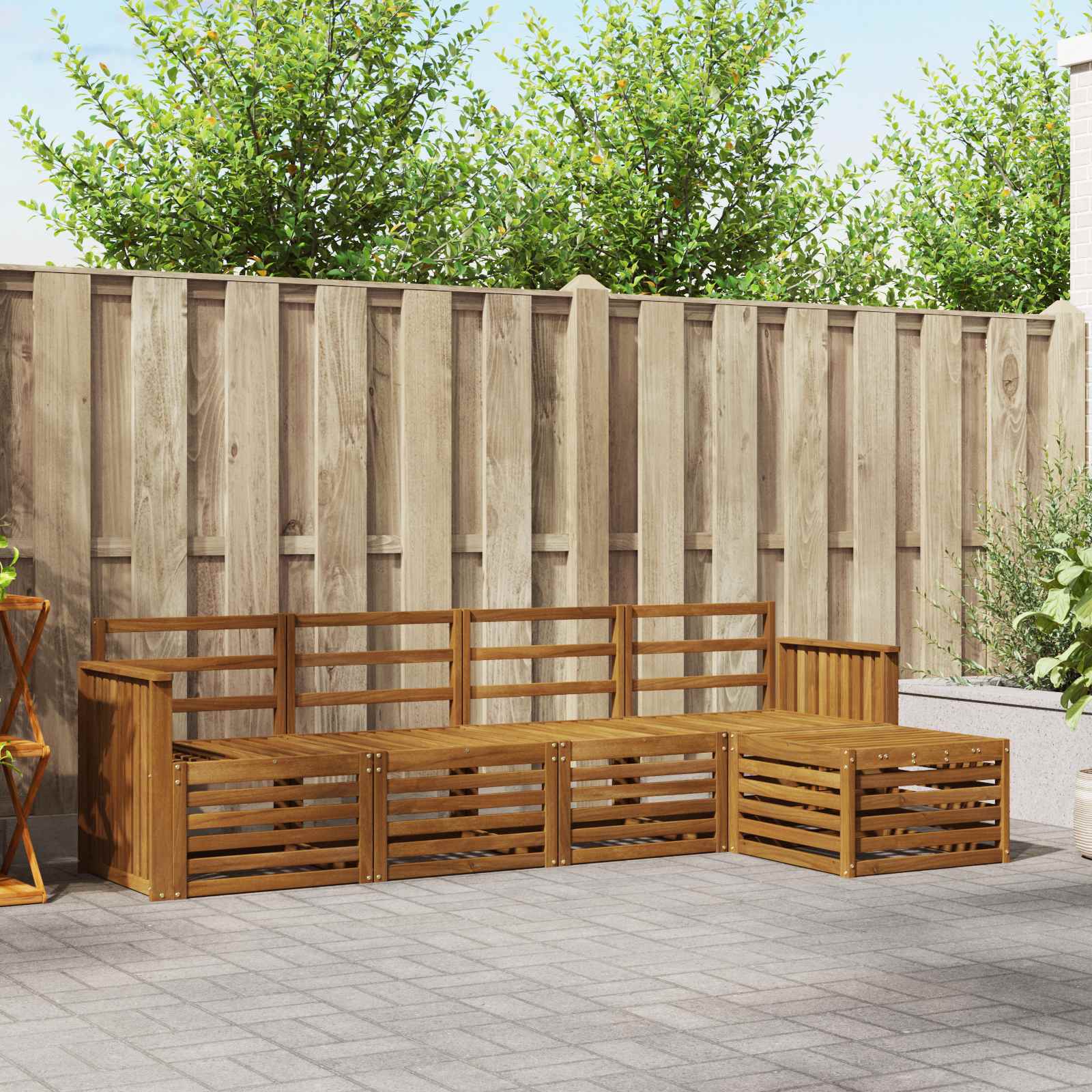 Set vanjskih sofa 5 pcs Prirodna