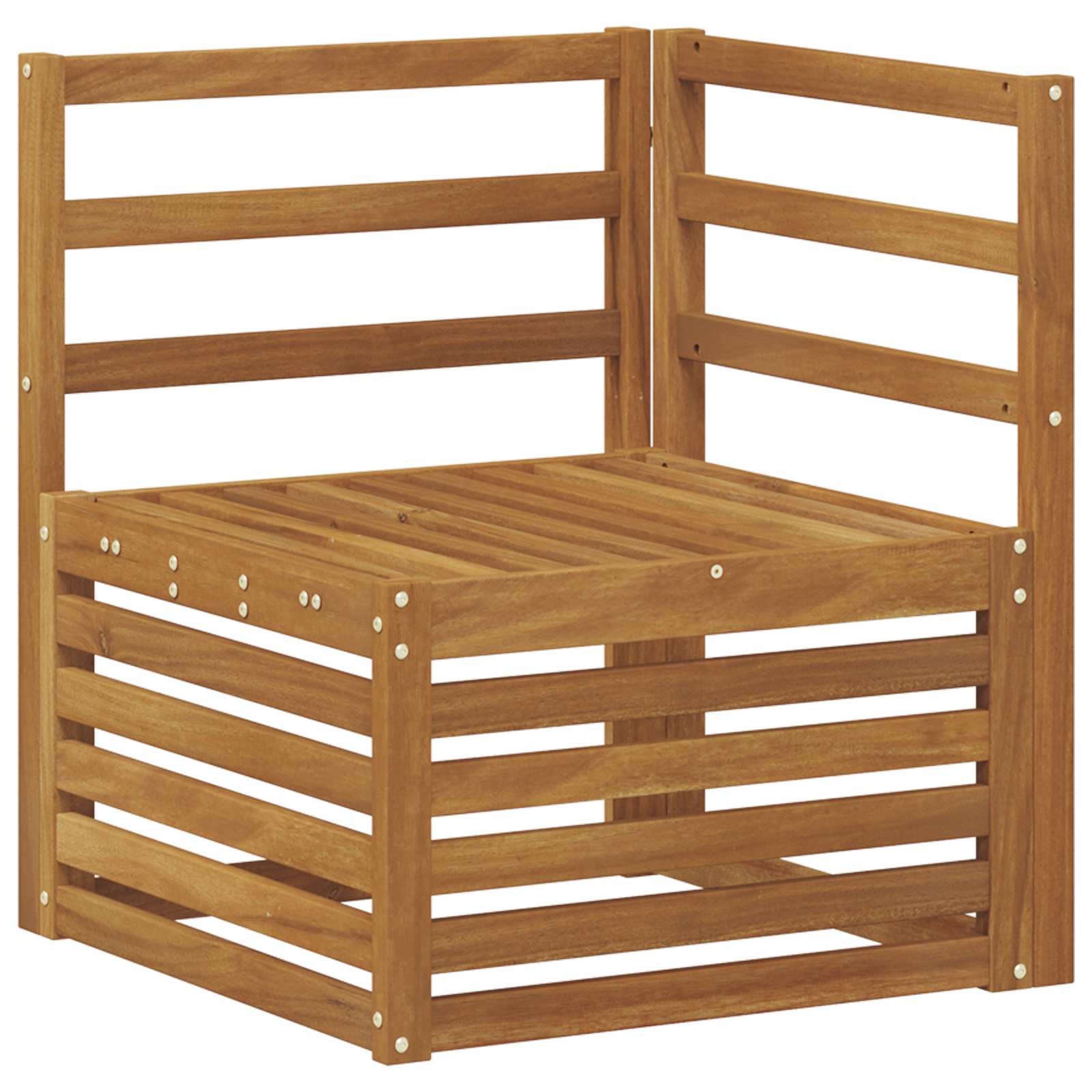 Sekcijska garnitura 6 pcs Prirodna Čvrsto drvo akacije