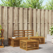 Set vanjskih sofa Prirodna 59 x 59 x 37 cm Čvrsto drvo akacije
