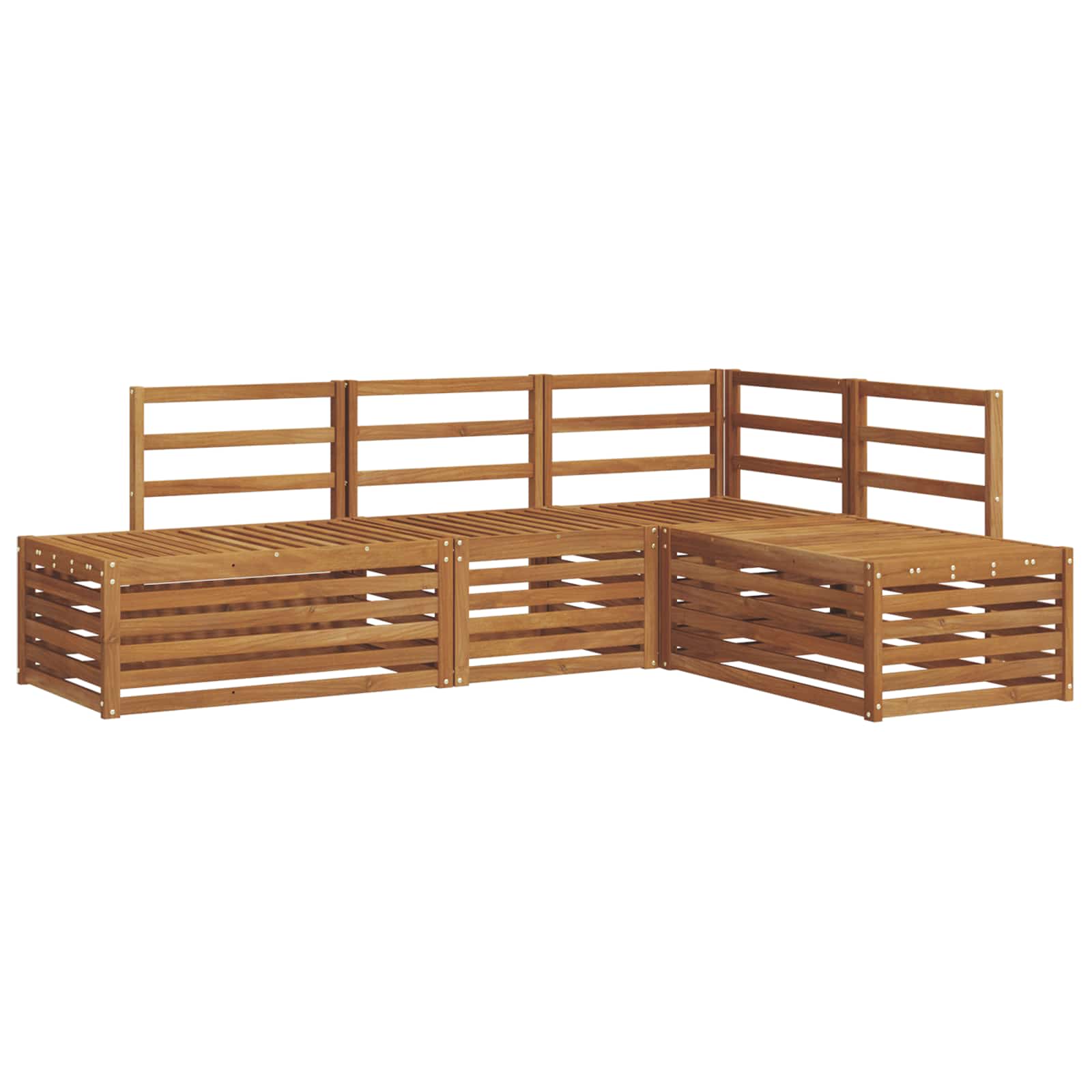 Set vanjskih sofa 4 Komad Prirodna Čvrsto drvo akacije