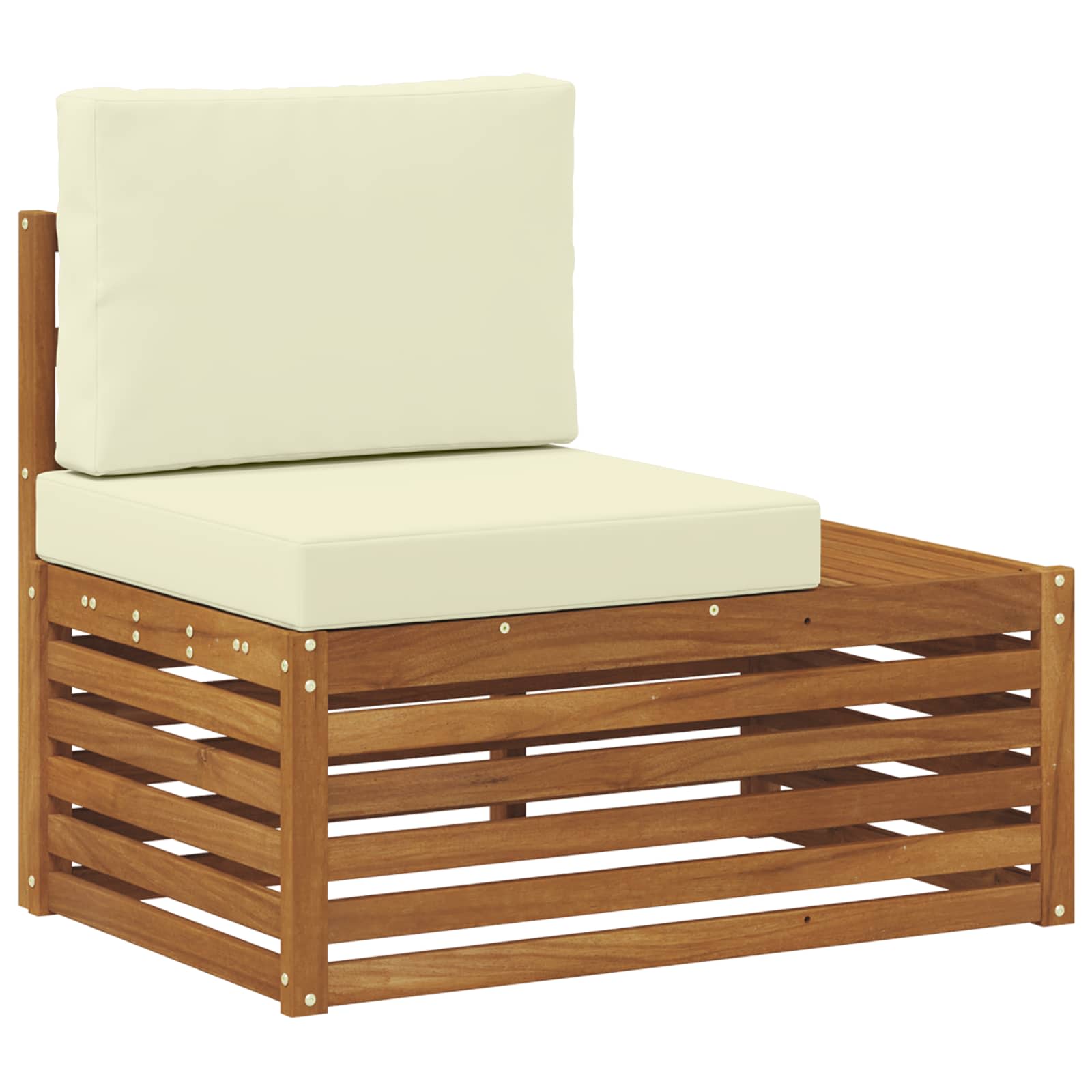 Set vanjskih sofa s jastukom 4 Komad Prirodna i krem